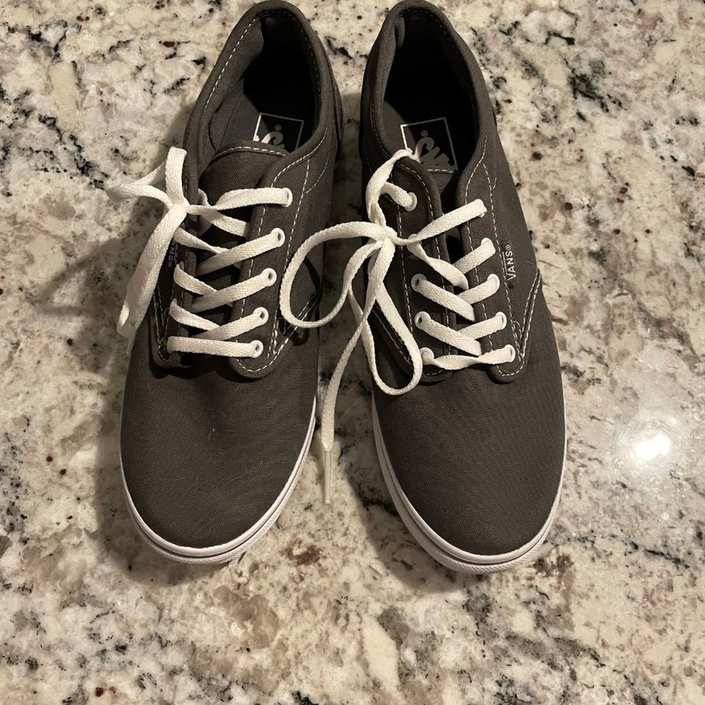 Vans Off The Wall  Women's Grey Canvas Shoes New
